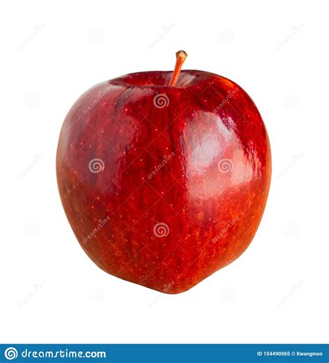 Fresh Red Apple Isolated On White Background Stock Image Image Of