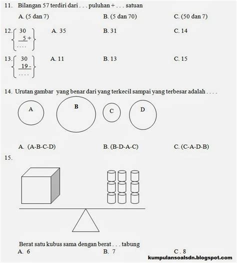 Soal bahasa inggris kelas 1 sd. Latihan Soal Pengurangan Kelas 1 Sd - Guru Paud