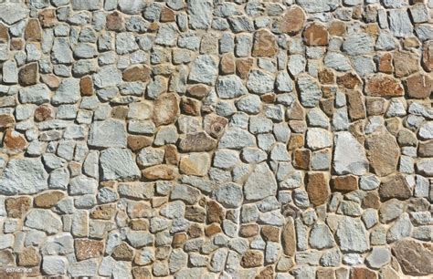 Built From Large Natural Stone Limestone Wall Stock Photo Download