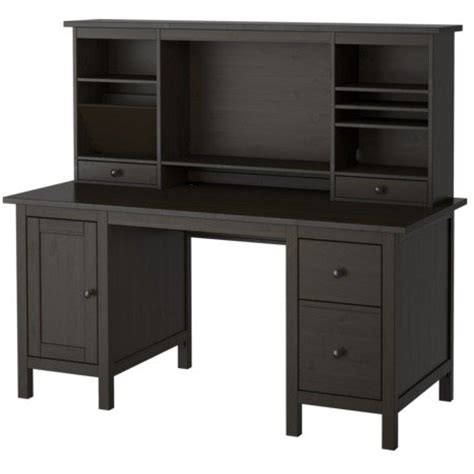 Ikea Desk With Add On Unit Black Brown 2382221722