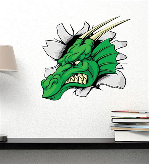 Green Dragon Mascot 3033 Wallskin