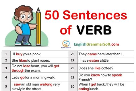 Verb Examples Sentences