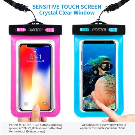 Choetech Universal Waterproof Phone Pouch Fully Waterproof 2 Pack