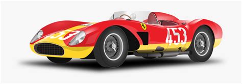 Onlinelabels Clip Art Red And Yellow Race Car Free Transparent