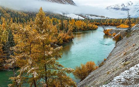 1080x2340px 1080p Free Download Altai Mountains Autumn Chuya River