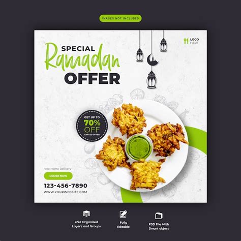 Special Ramadan Food Banner Template Premium Psd File