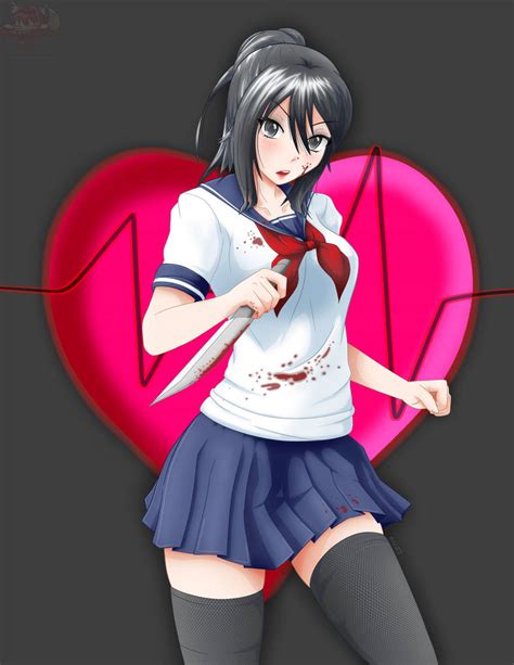 Ayano Aishi Yandere Chan Fanart By Vezuki On Deviantart