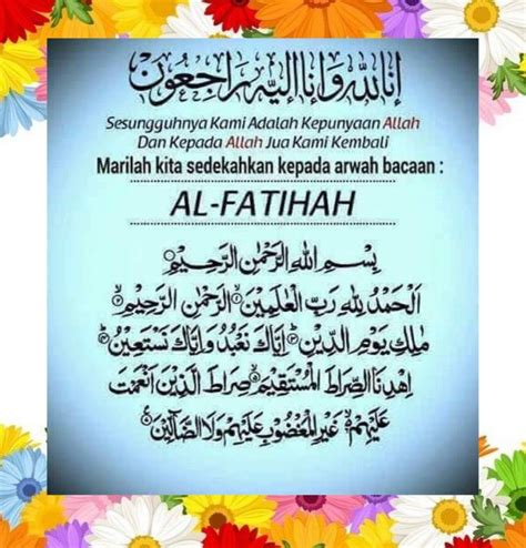 Doa Al Fatihah Untuk Arwah Cameron Fisher