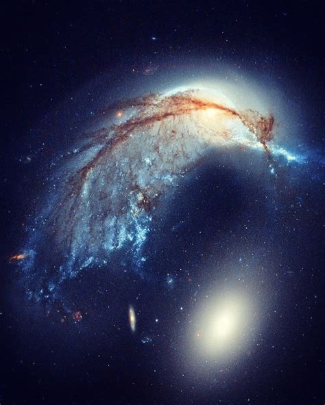 Astronomy On Instagram The Penguin And Egg Galaxies This Pair Of