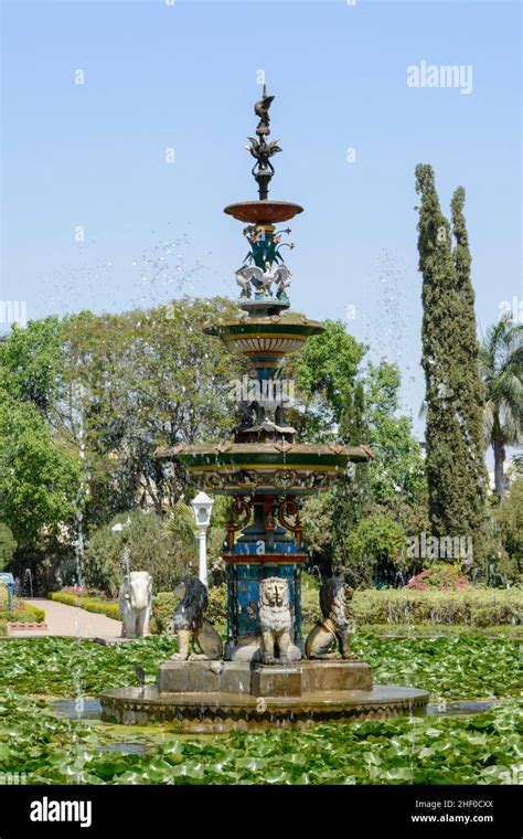 Ornamental Fountains At The Saheliyon Ki Bari Garden Of The Maidens