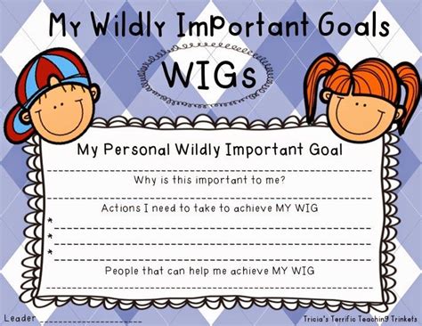 Freebies Student Self Evaluation Wildly Important Goals Leader In Me