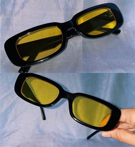 Vintage Rectangle Sunglasses L Y2k Sunglasses L Vintage Etsy