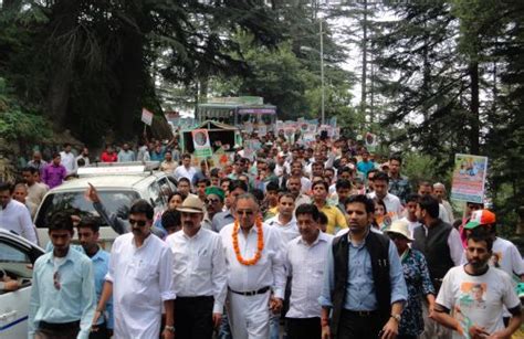 The News Himachal GS Bali S Rozgar Yatra Gets Support And Limelight In