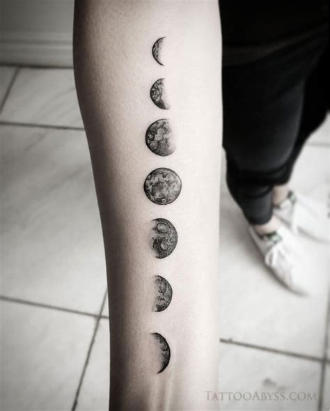 Moon Phases Done By Devon At Tattoo Abyss Book A Free Consultation At