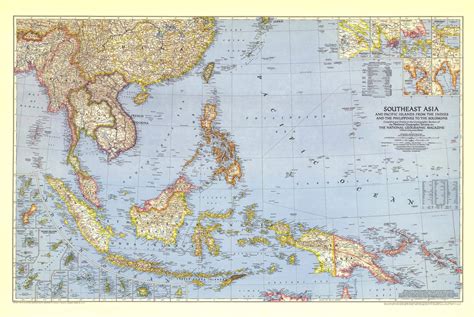Buy National Geographic Southeast Asia And The Pacific Islands 1944 Historic Wall Series 41
