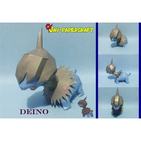 Jual Pokemon Deino Papercraft Shopee Indonesia