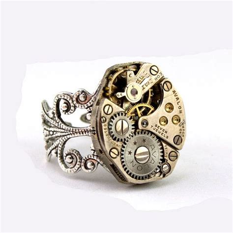 Steampunk Jewelry Steampunk Ring Steam Punk Ring Silver | Etsy | Steampunk rings, Steampunk ...