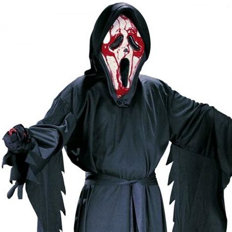Fun World Bleeding Ghost Face Costume Kids Scream