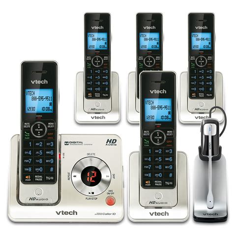 5 Handset Phone System With Cordless Headset Ls6425 3