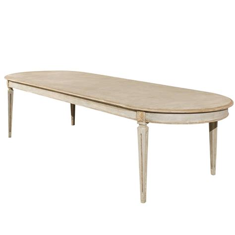 Ercoll oval shaped extendable dining table and 6 chairs. Swedish Oval Shaped Gustavian Style Dining Table at 1stdibs