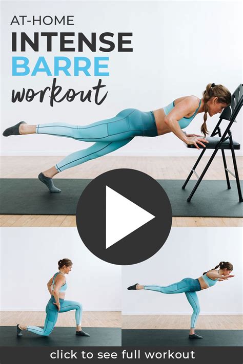 Minute Barre Workout At Home Video Nourish Move Love