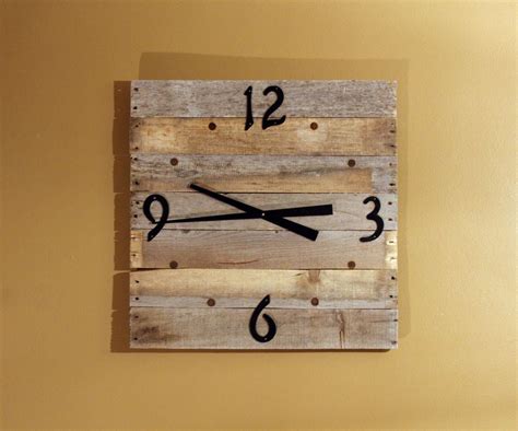 Wooden Pallet Wall Clock 7 Steps With Pictures