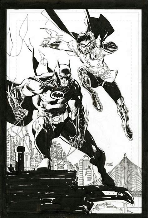 Batman And Robin By Jim Lee Jim Lee Art Jim Lee Batman
