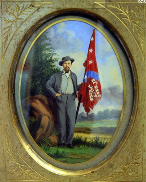 Portrait Of Mississippi Civil War Soldier At Old Court House Museum