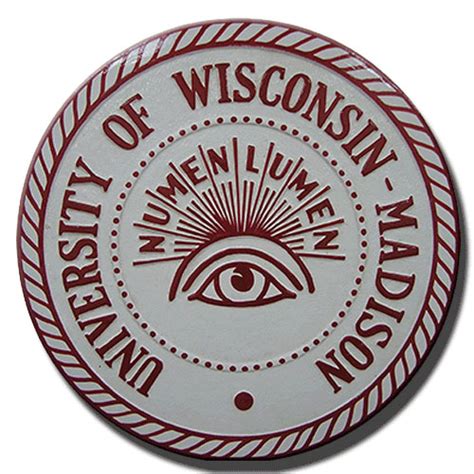 university of wisconsin madison wooden seals and logo emblems