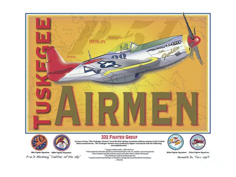 P 51 D Tuskegee Airmen Digital Art By Kenneth De Tore Pixels