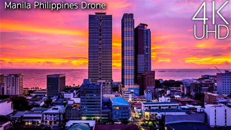 Manila Philippines In 4k Uhd Drone Youtube