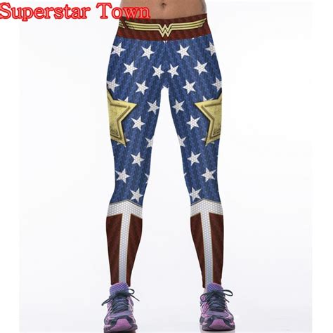 Wonder Spandex Leggings Cosplay Wonder Woman Costume Wonder Woman