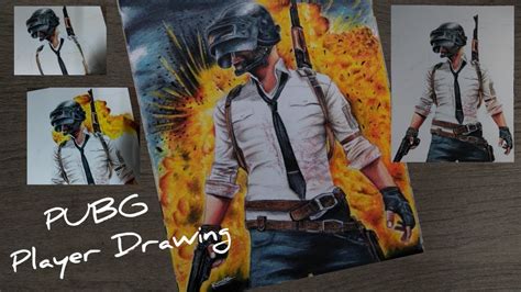 Drawing Pubg Game Player Battlegrounds Youtube