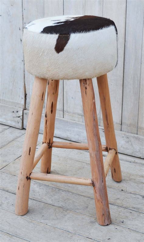 Cowhide Bar Stool Cowhide Stools Philbee Interiors Philbee Interiors