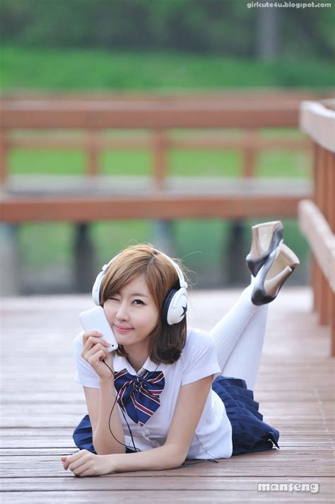 Choi Byul I Blue School Girl ~ Cute Girl Asian Girl