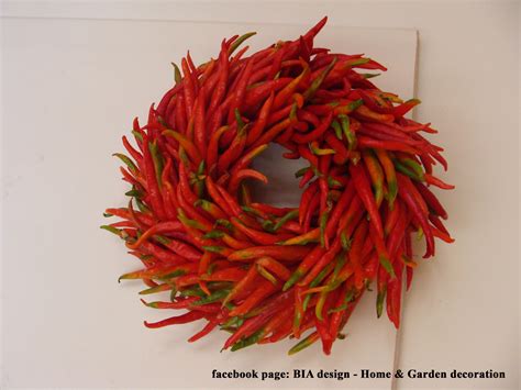 Pepper Wreath By Bia Design Fall Wreath Pepper Wreaths Inspiration