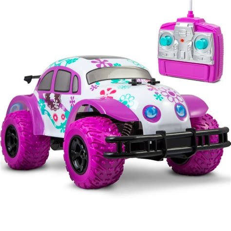 Sharper Image Pixie Cruiser Pink And Purple Rc Remote Control Car Toy For Girls With Off Road