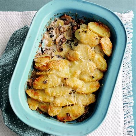 Gratin de pommes de terre champignons fromage Recette Minceur