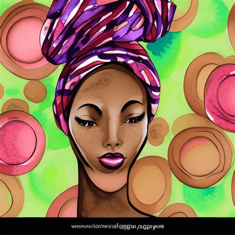 African American Woman With Glowing Skin At Spa · Creative Fabrica