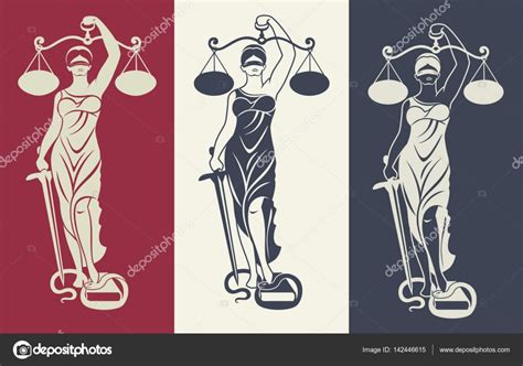 Lady Justice Themis 3 Stock Vector By ©3xy 142446615