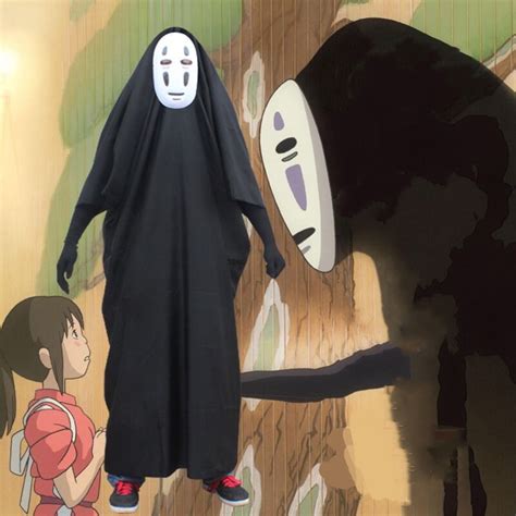 no face man anime miyazaki hayao spirited away kaonashi cosplay cloak full set halloween costume