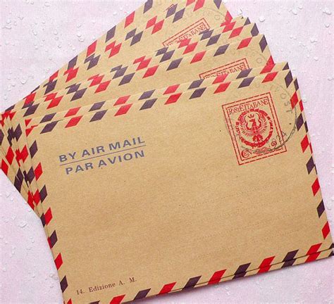 Kraft Paper Envelopes 10pcs Poste Italiane 11cm X 162cm 44 X