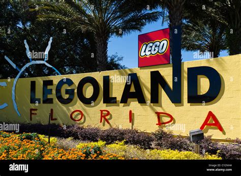 Entrance To Legoland Florida Theme Park Winter Haven Central Florida Usa Stock Photo Alamy
