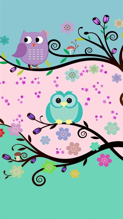 Owl Cartoon Wallpapers Wallpaper Cave