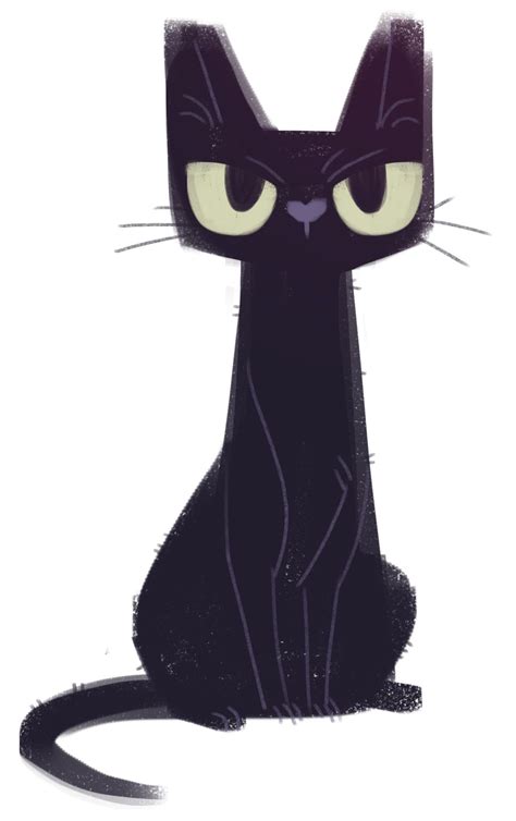 Daily Cat Drawings 136 Black Cat Cat Character Character Design