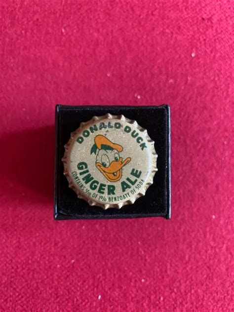 1950s Walt Disney Un Used Donald Duck Ginger Ale Soda Cap