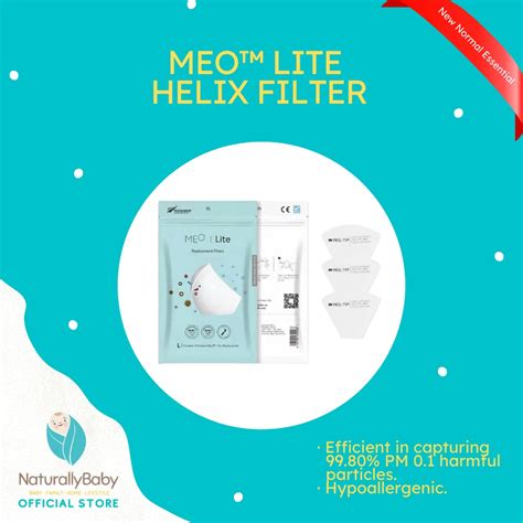 Meo Lite Helix Filter Pack Of 3 Mediumlarge Shopee Philippines