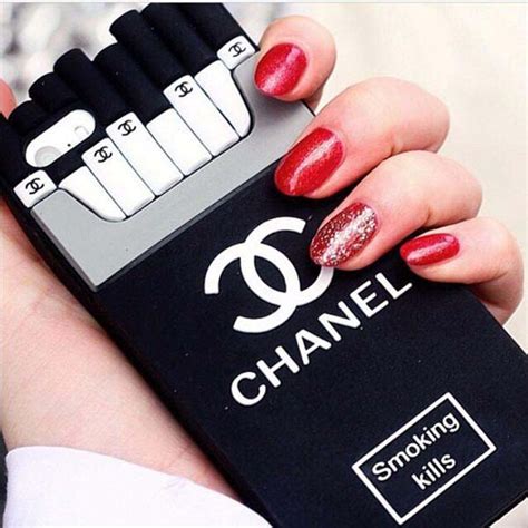 Chanelpink caviar leather cigarette or mobile phone case keychain 6cas421 tech accessory. Chanel Cigarette Box Smoking Kills iphone 6/6 Plus iphone ...