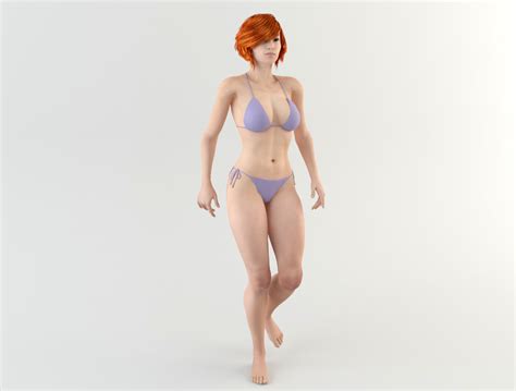 3d Sexy Young Woman Model Turbosquid 1203380