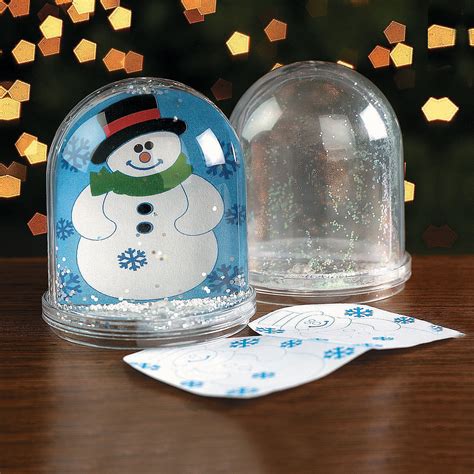 Color Your Own Snowman Snow Globes - Craft Kits - 6 Pieces - Walmart